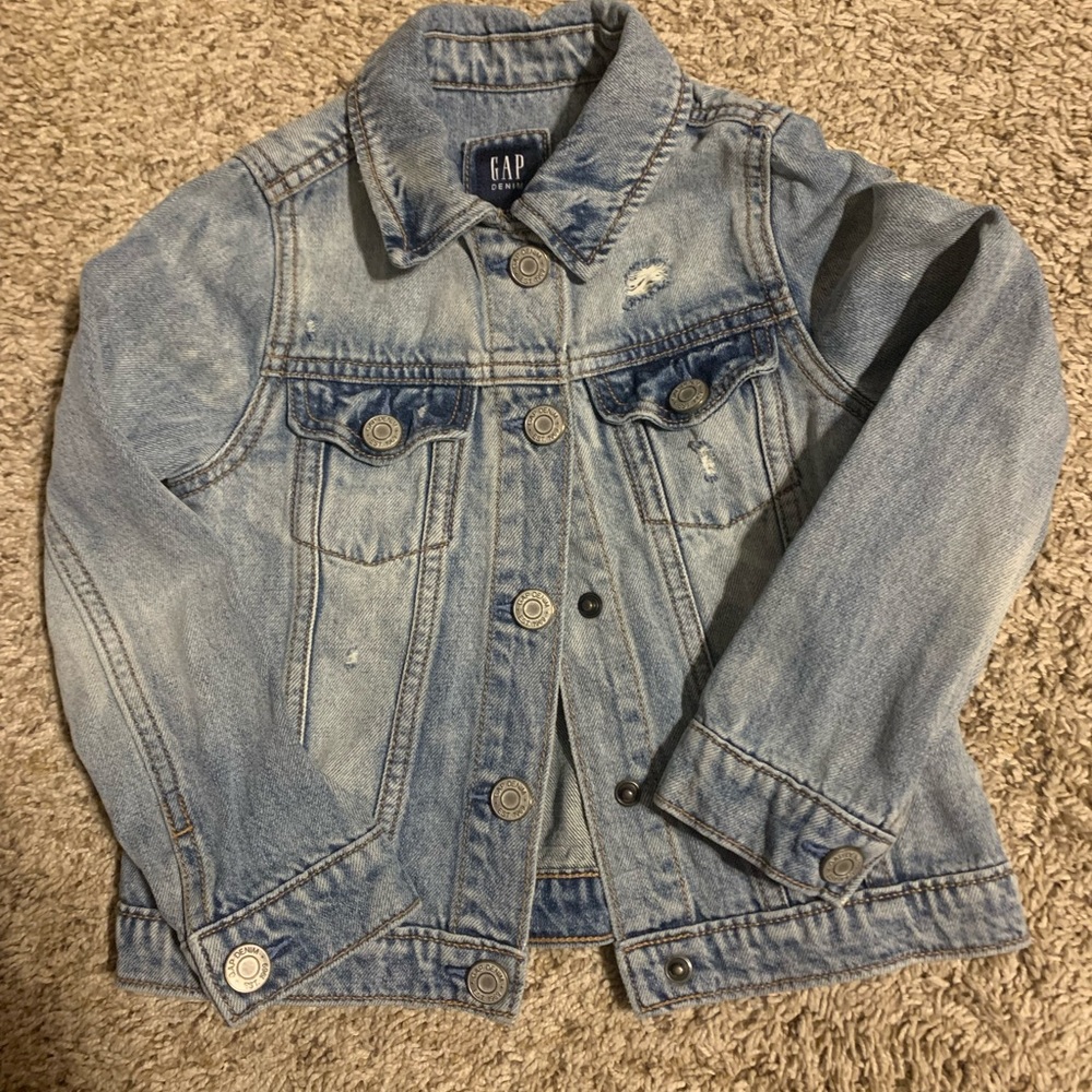 GAP Distressed Denim Jacket